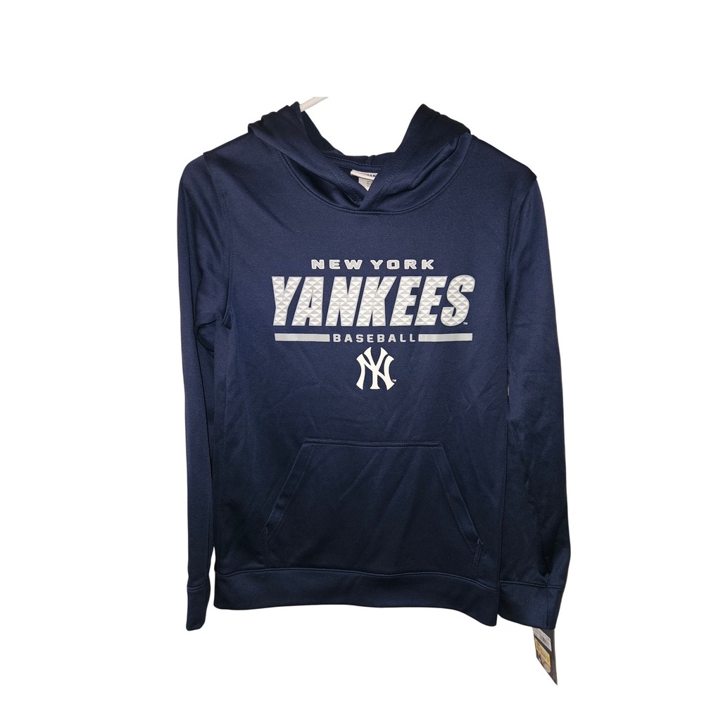 Kids New York Yankees Baseball Navy Blue Hoodie Youth Size L